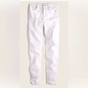 J.Crew Curvy Toothpick Jean In White - NWT- Size 30